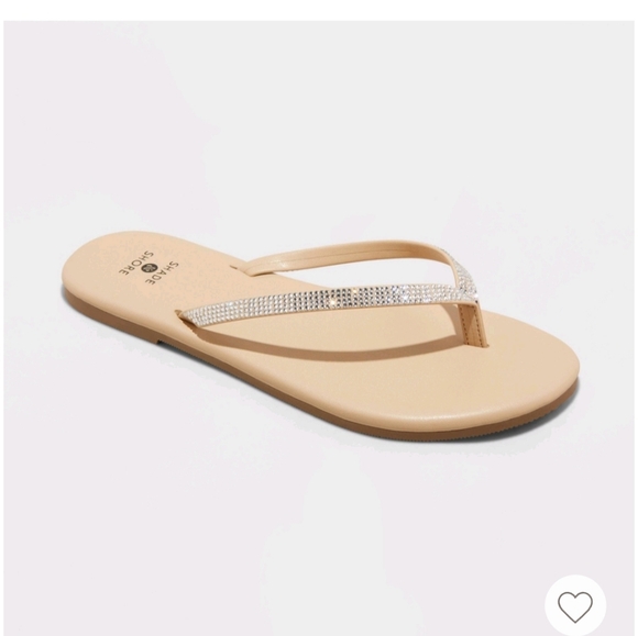 Shade & Shore Rhinestone Flip Flops - Picture 1 of 4